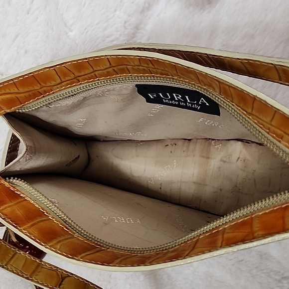 VTG FURLA Y2K  Crocs Soho/ Shoulder Bag - Picture 11 of 16